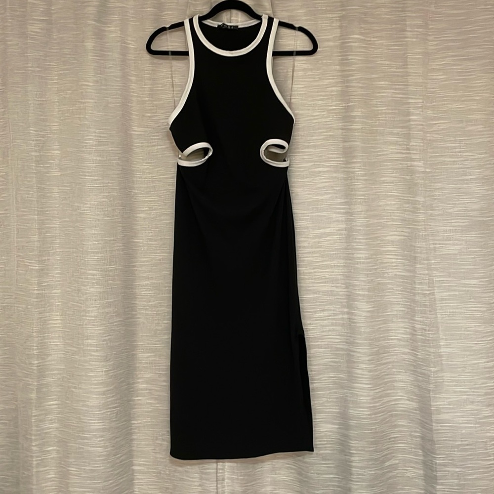 Vici - dress - black white